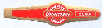 Quintero cigar bands - Cuban cigar bands for sale from Canada